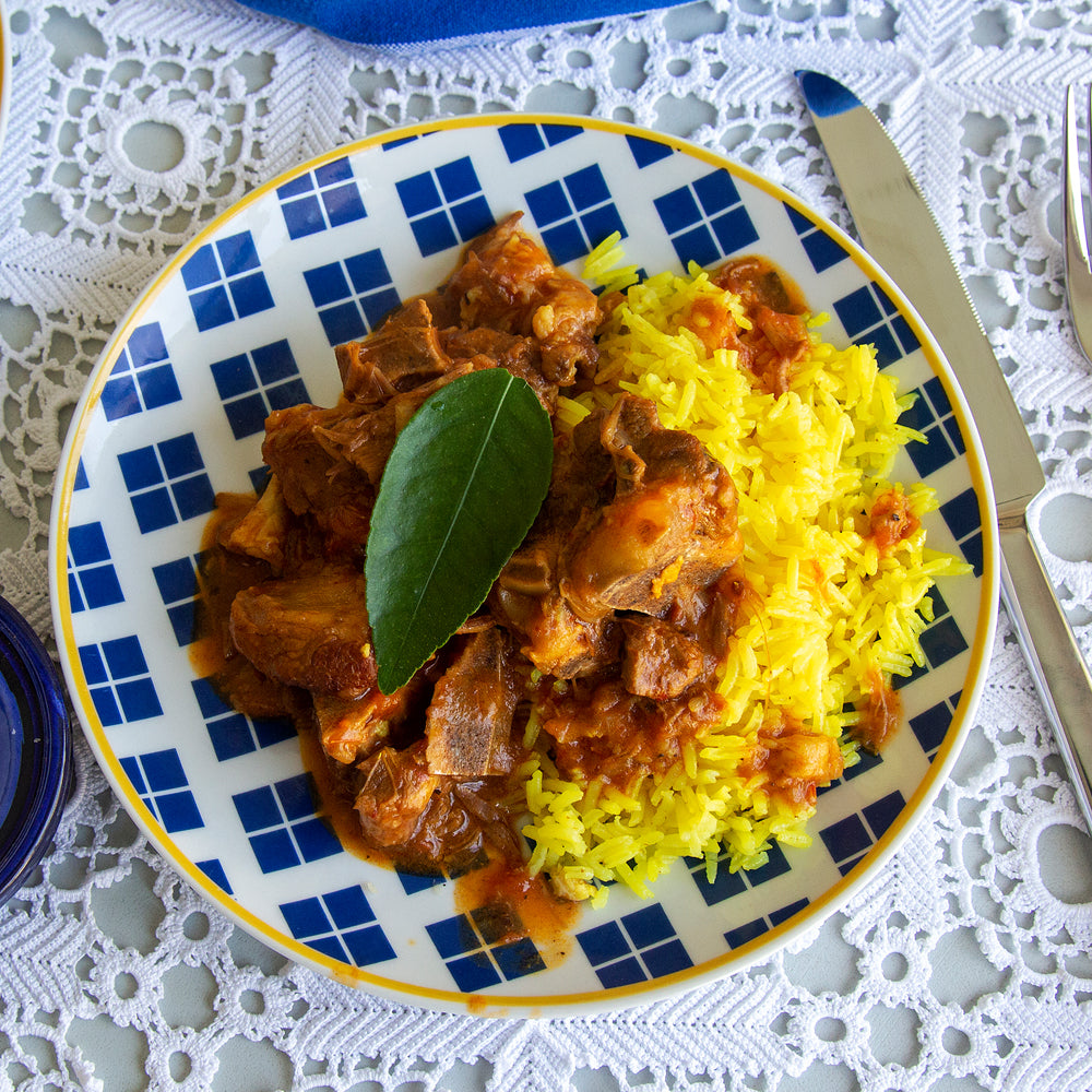 Lamb Curry (served with turmeric infused basmati rice)